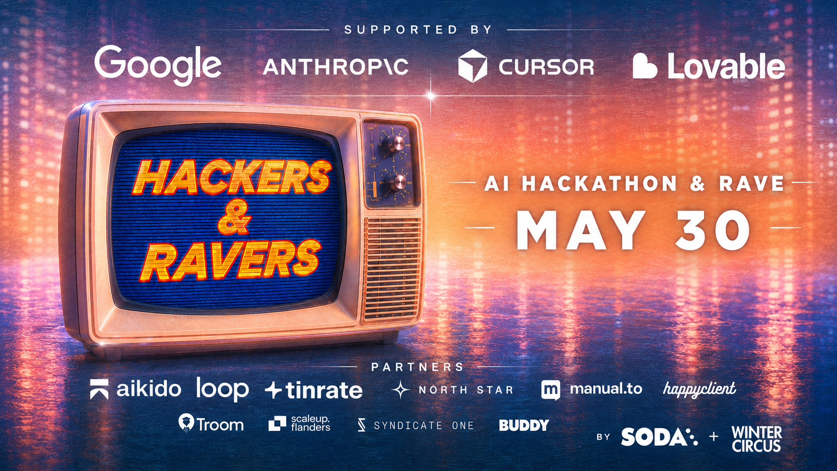 Manual.to, partenaire officiel de Hackers & Ravers à Gand le 30 mai, aux côtés de Google, Anthropic et Soda